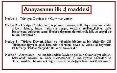 Anayasanın 4. maddesi nedir?