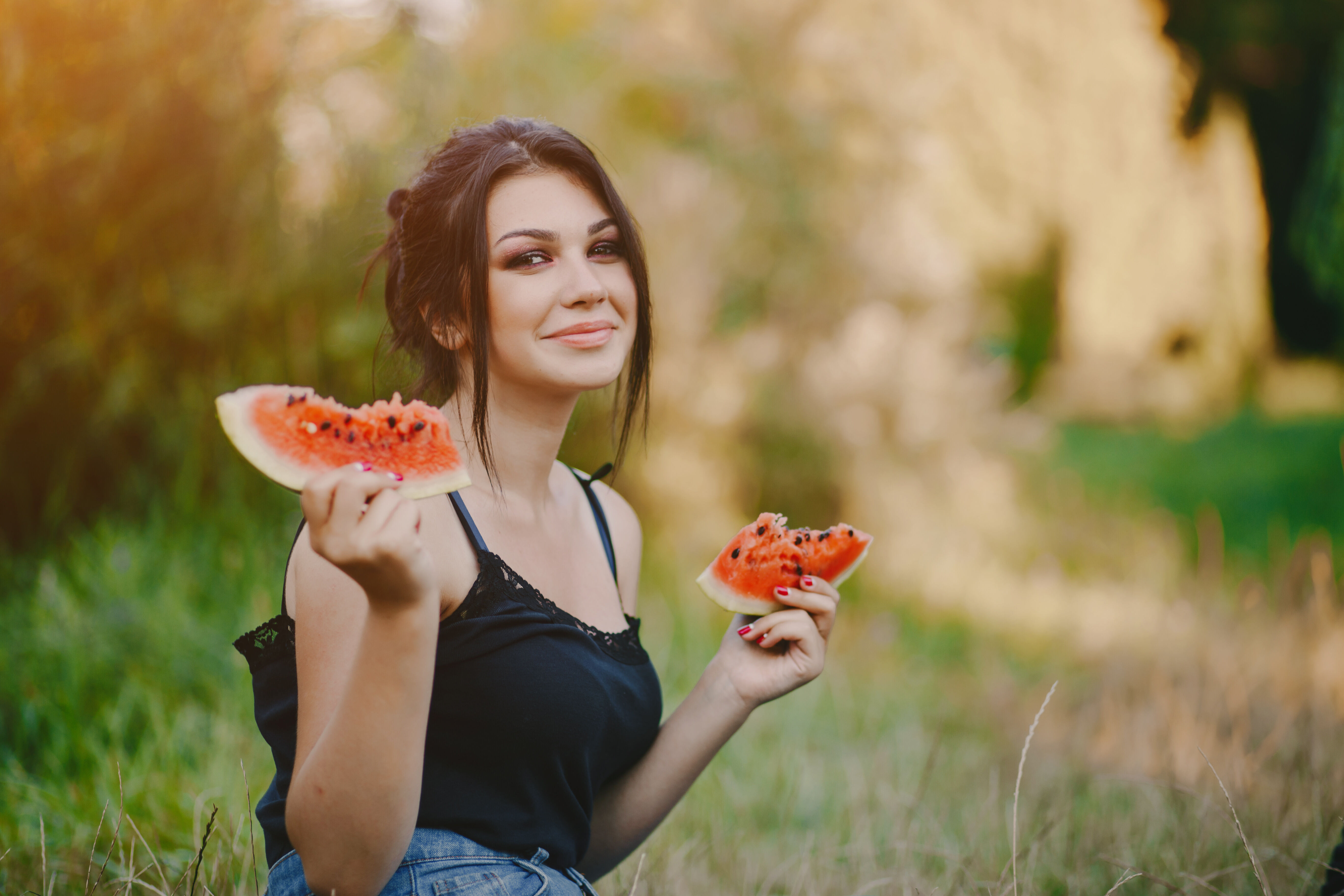 Woman Smashes Watermelon With Breast