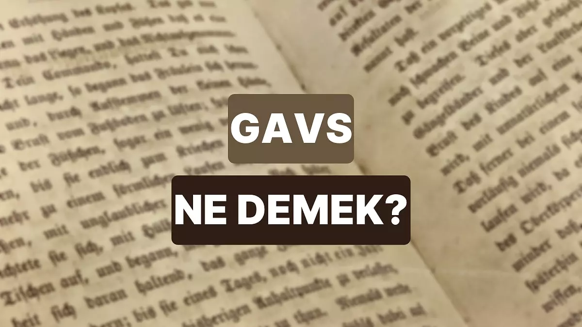 TASAVVUFTA 'YA GAVS' KELİMESİ NE ANLAMA GELİR