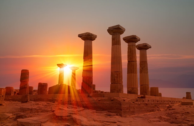 Assos gün batımı