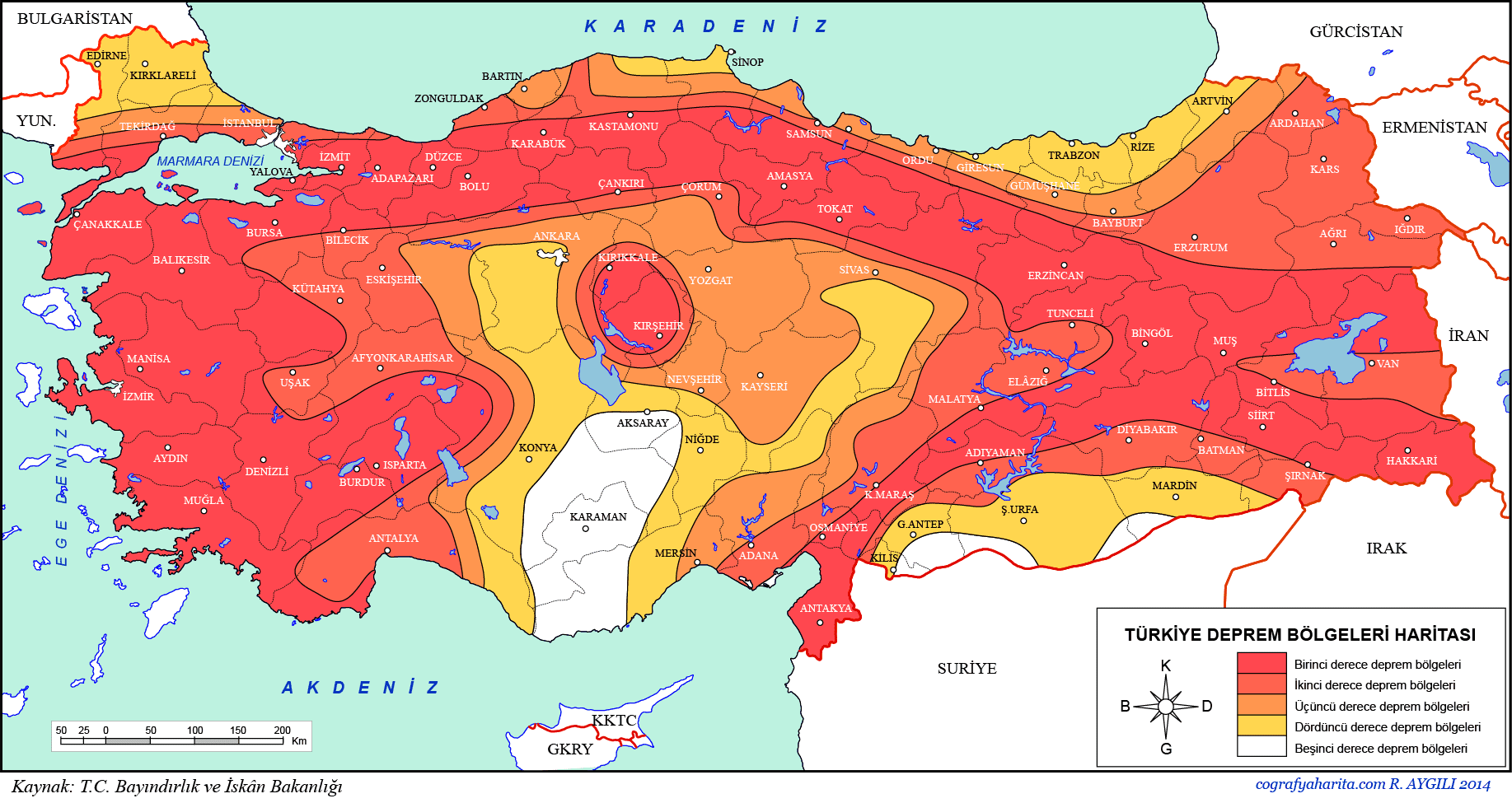 Depreme güvenli iller, Türkiye'de deprem riskinin az olduğu yerler, Ahmet Ercan açıkladı Deprem riski olmayan iller 20233