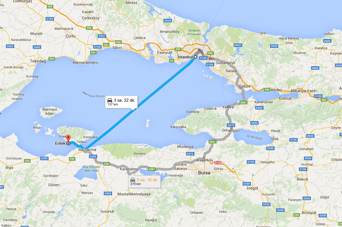 Erdek'e nasıl gidilir