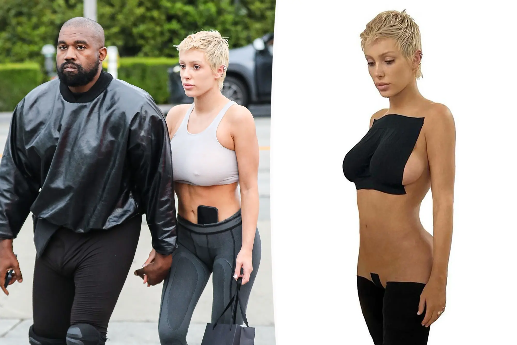 Kanye-Wests-wife-Bianca-Censori-wears-only-body-tape-in-steamy-nearly-naked-pics