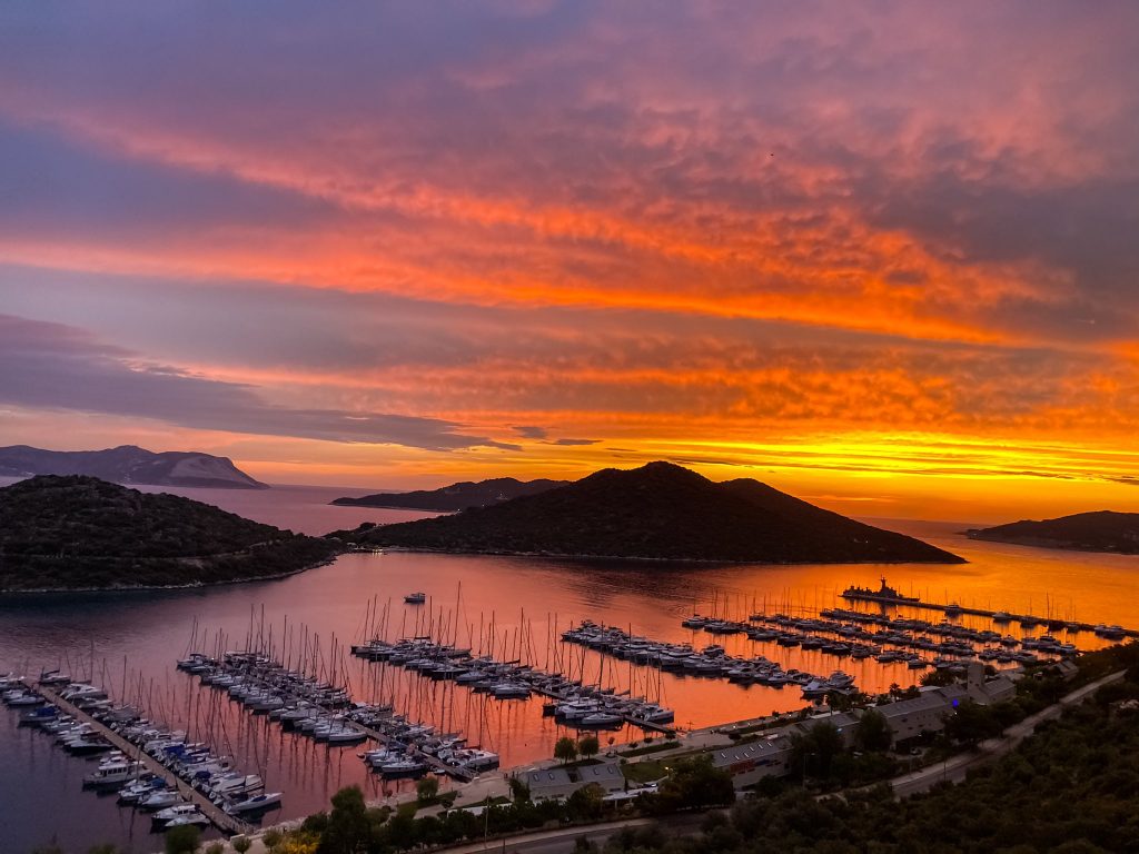 kaş gün batımı