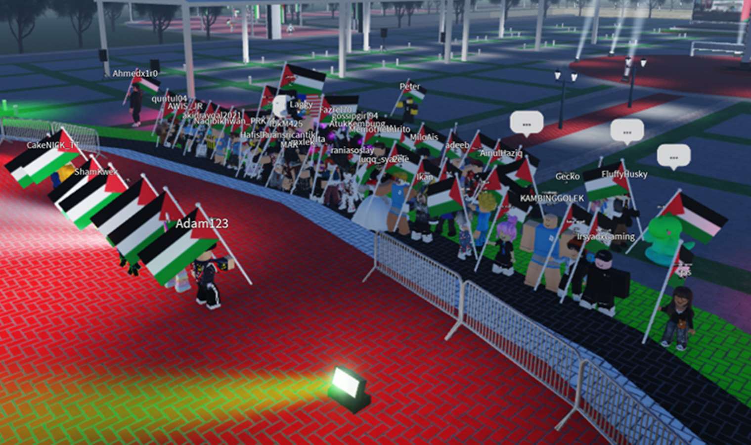 Roblox Oyuncuları Filistin Bayrağıyla İsrail