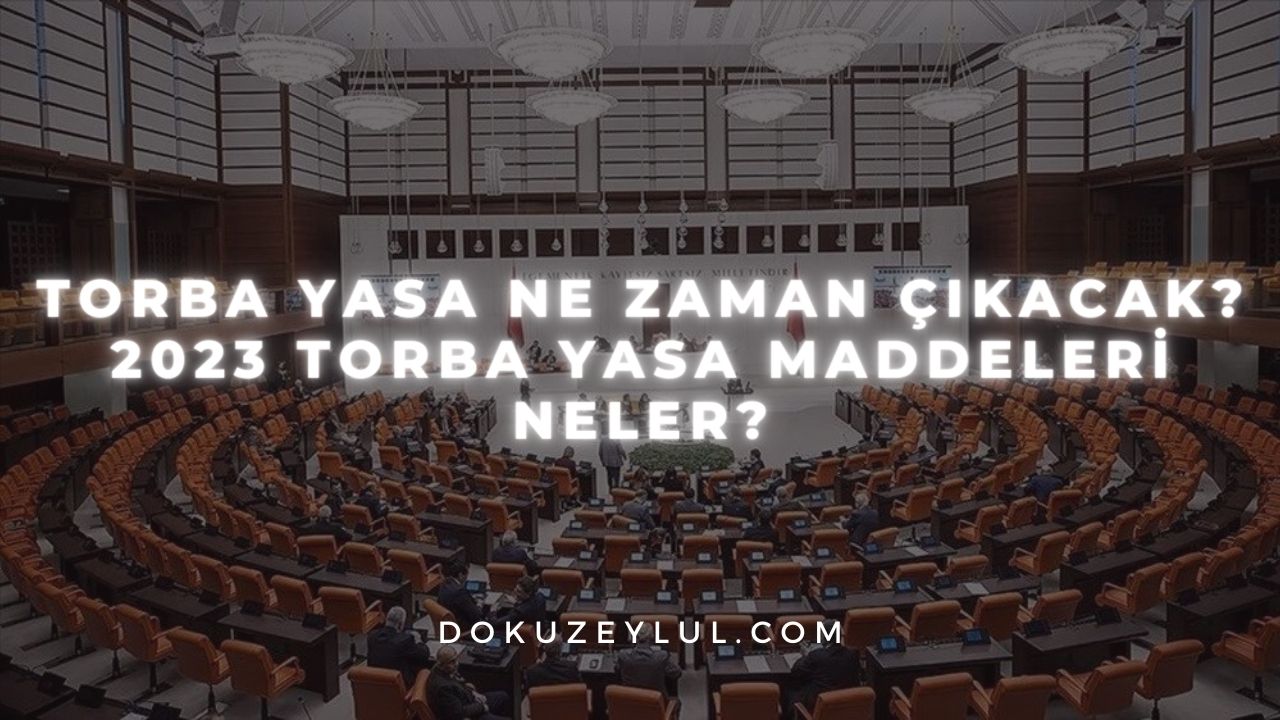 Torba Yasa Ne Zaman çıkacak? 2023 Torba Yasa Maddeleri Neler?