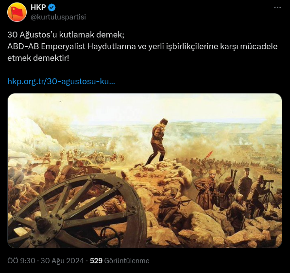 Hkp 30 Ağustos Mesajı