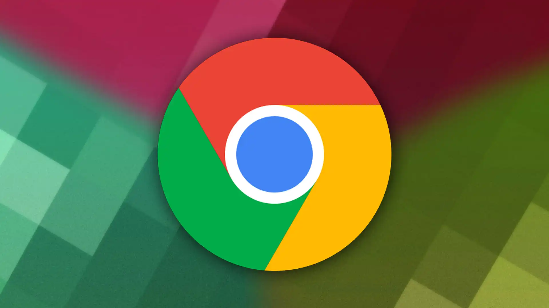 Chrome Logo Checker Background 4