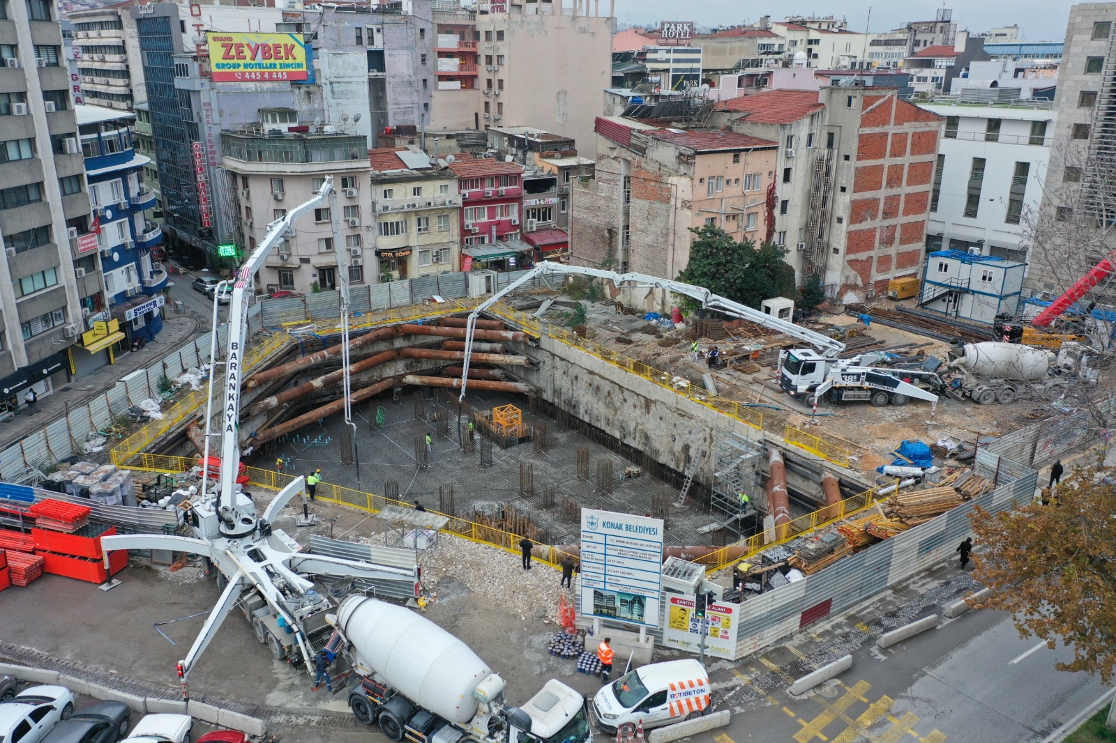 Konak’ın Yeni Hizmet Binasında Temel Betonu Atıldı (4)