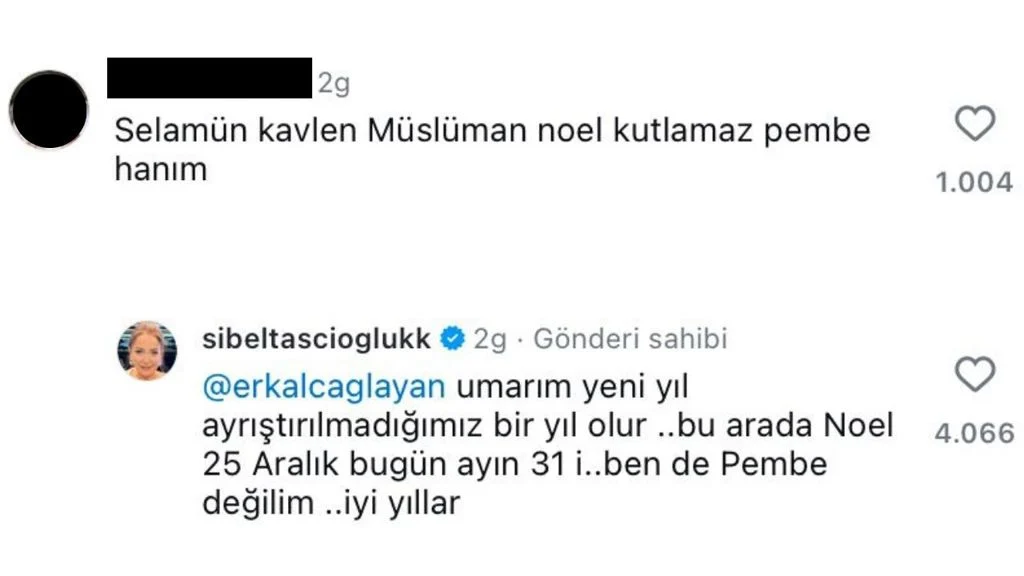 Sibel Tascioglu Ndan Musluman Noel Kutlamaz Sozune Yanit