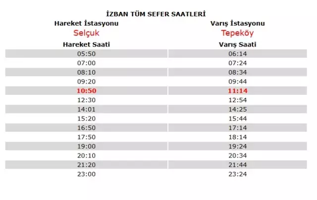 Izban Saatleri Izmir Izban Sefer Saatleri Kacta 18412705 970 M