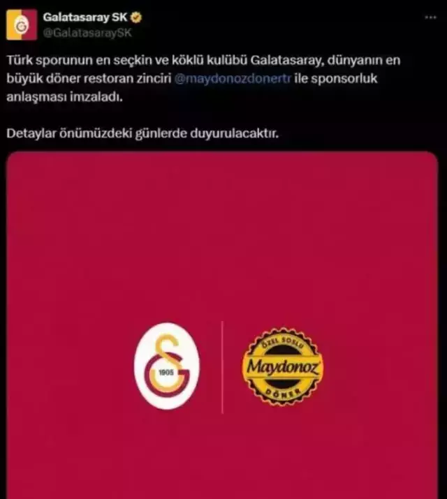 Maydonoz Doner Galatasaray A Sponsor Mu Maydonoz 18399551 4914 M