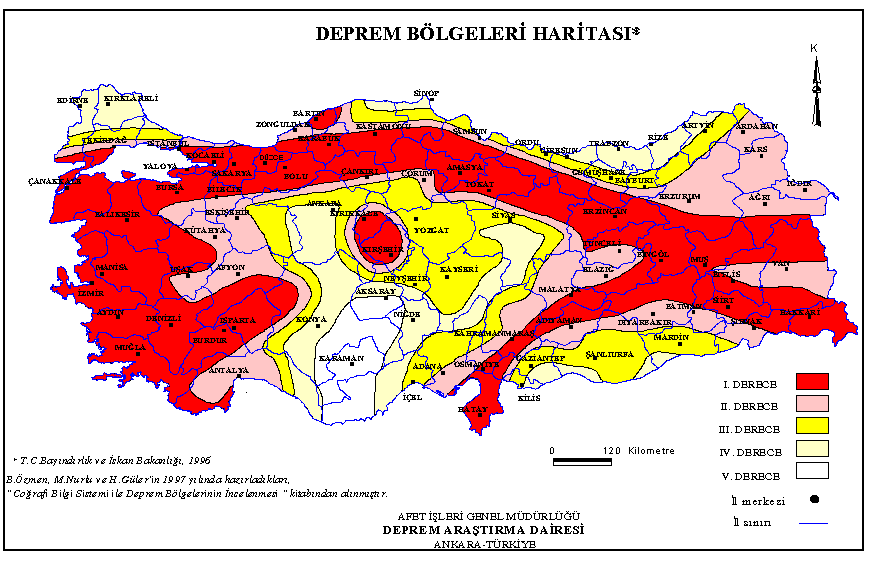 Turkiye De Deprem Riski En Az Olan Iller Hangileri