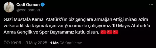Cedi Osman In 19 Mayis Paylasimi Yunanistan Da 18652532 3826 M