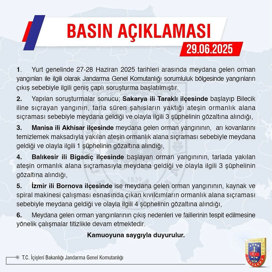 Izmirde Dahil 4 Ilde Orman Yanginina Sebep Olan 11 Supheli Yakalandi 3