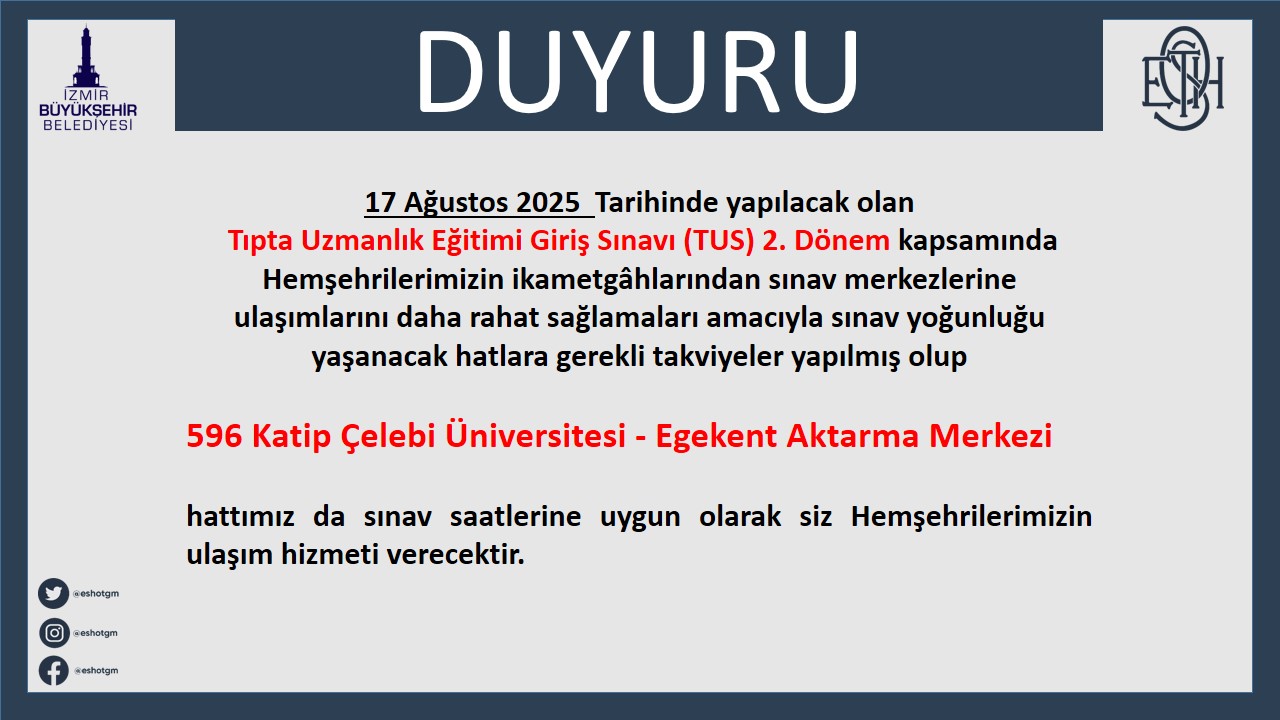 17 Ağustos Eshot