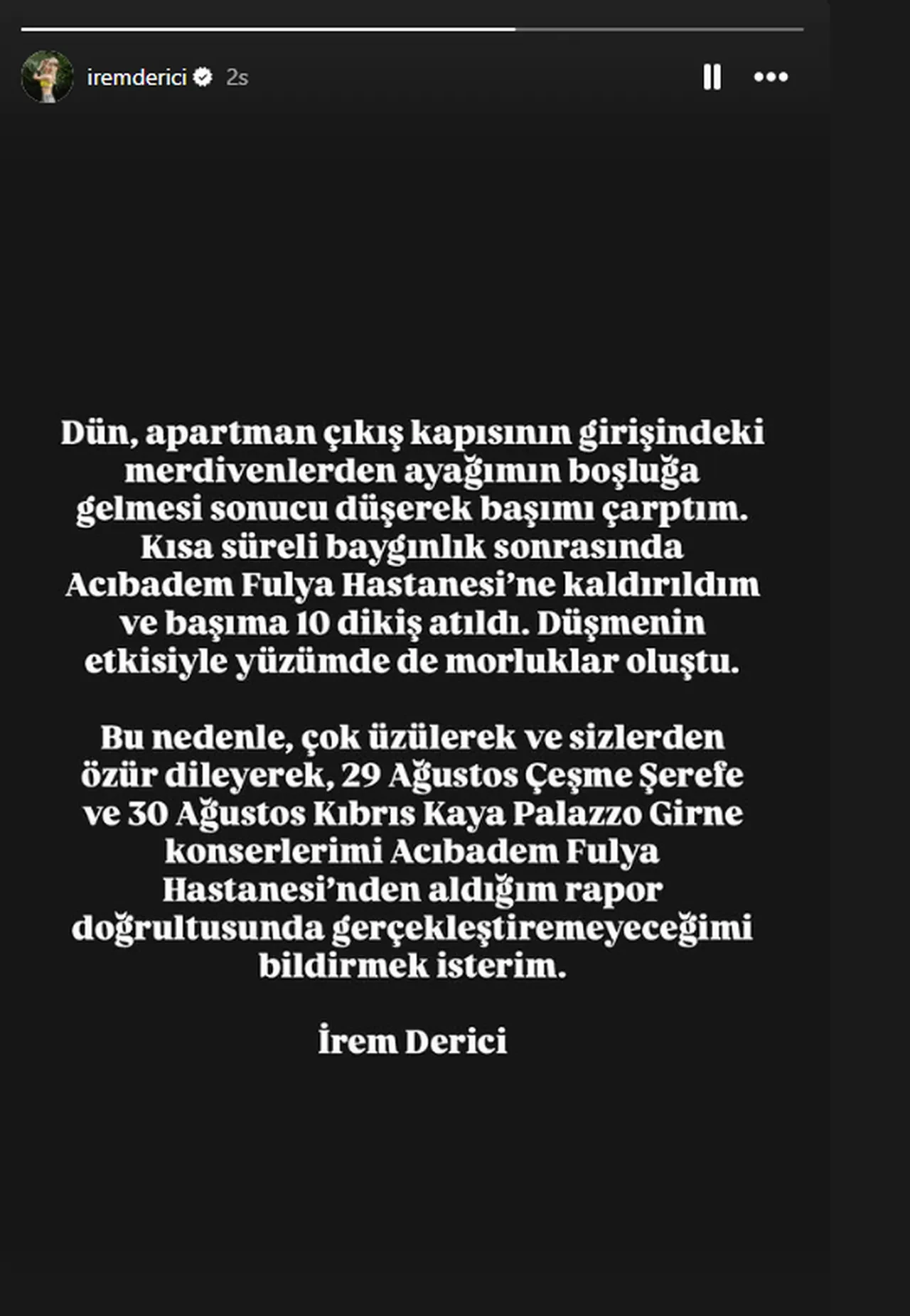 Irem Derici Yine Hastaneye Kaldirildi Konserlerini Iptal Etti 3244798 202508281507 2