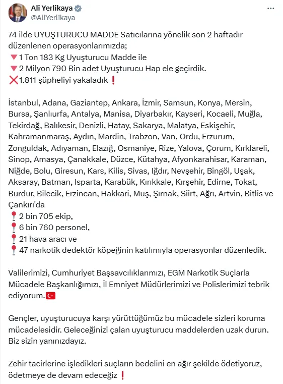 Izmir Dahil 74 Ilde Dev Operasyon Binlerce Supheli Yakalandi 1.Png