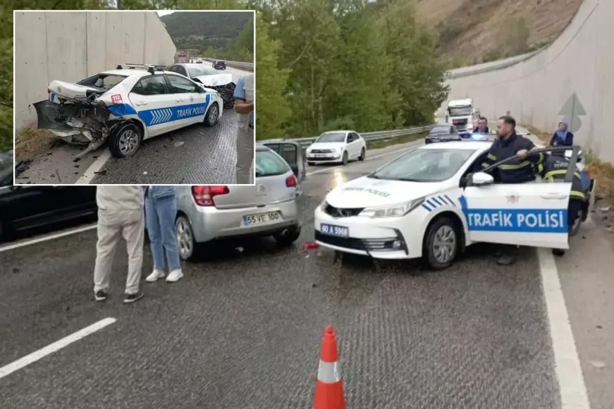 Kazaya Mudahale Etmeye Giden Polis Ekibi Kaza 19062980 3310 Amp