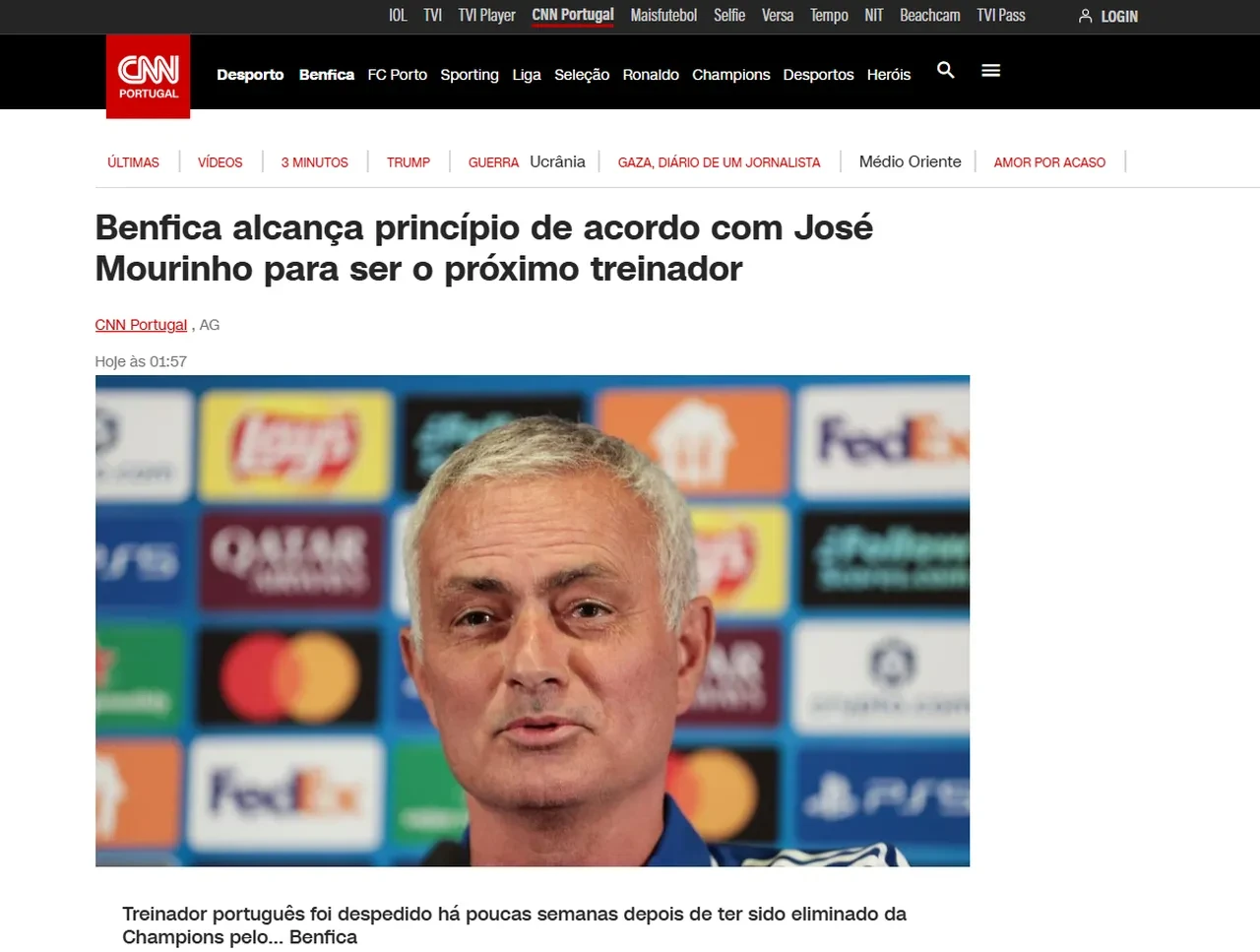 Mourinho Bombasi Fenerbahceyi Eleyen Benfica Ile Anlasti 3249409 202509170905 2