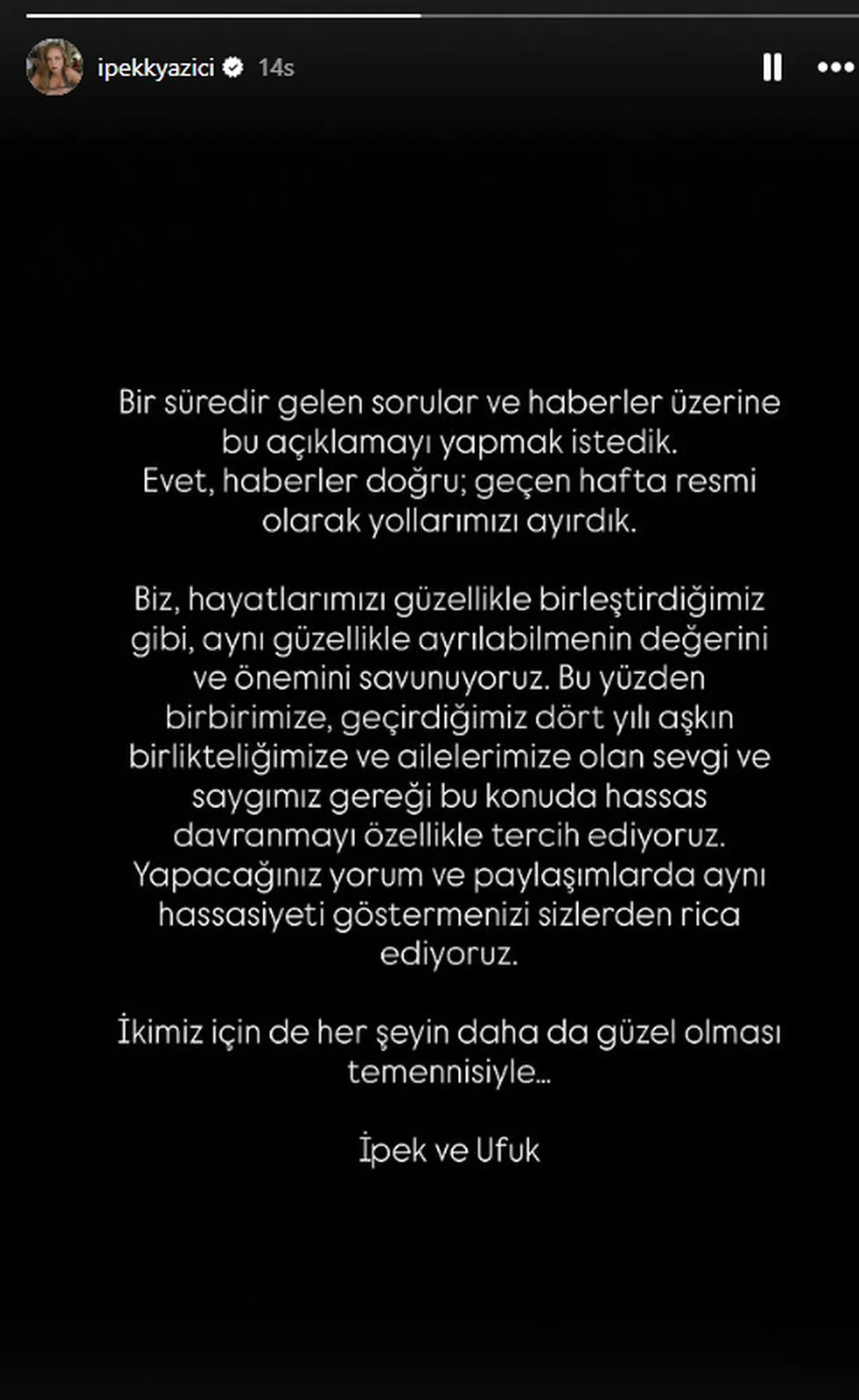 Ipek Filiz Yazici Ve Ufuk Beydemirden Bosanma Aciklamasi Geldi Sadece 1 Yil Cektikler 3257479 202510201042 1