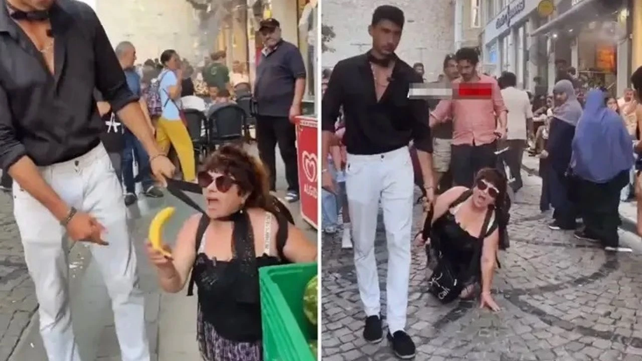 Istanbulda Tasma Taktigi Kadini Sokaklarda Gezdirdi