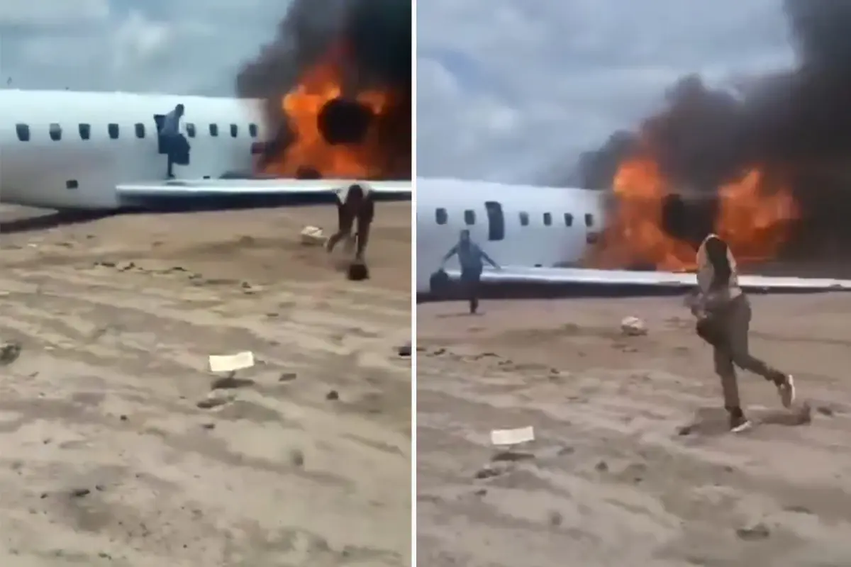 Kongo Da Bakan Ve Heyetini Tasiyan Ucak Pistten 19262813 5478 Amp