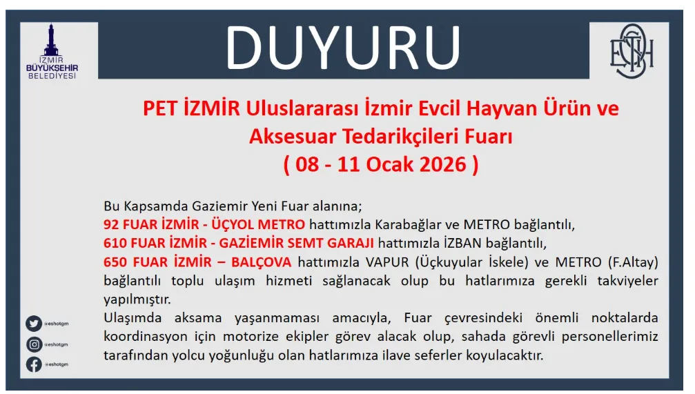 Izmir Eshot Duyuru 2