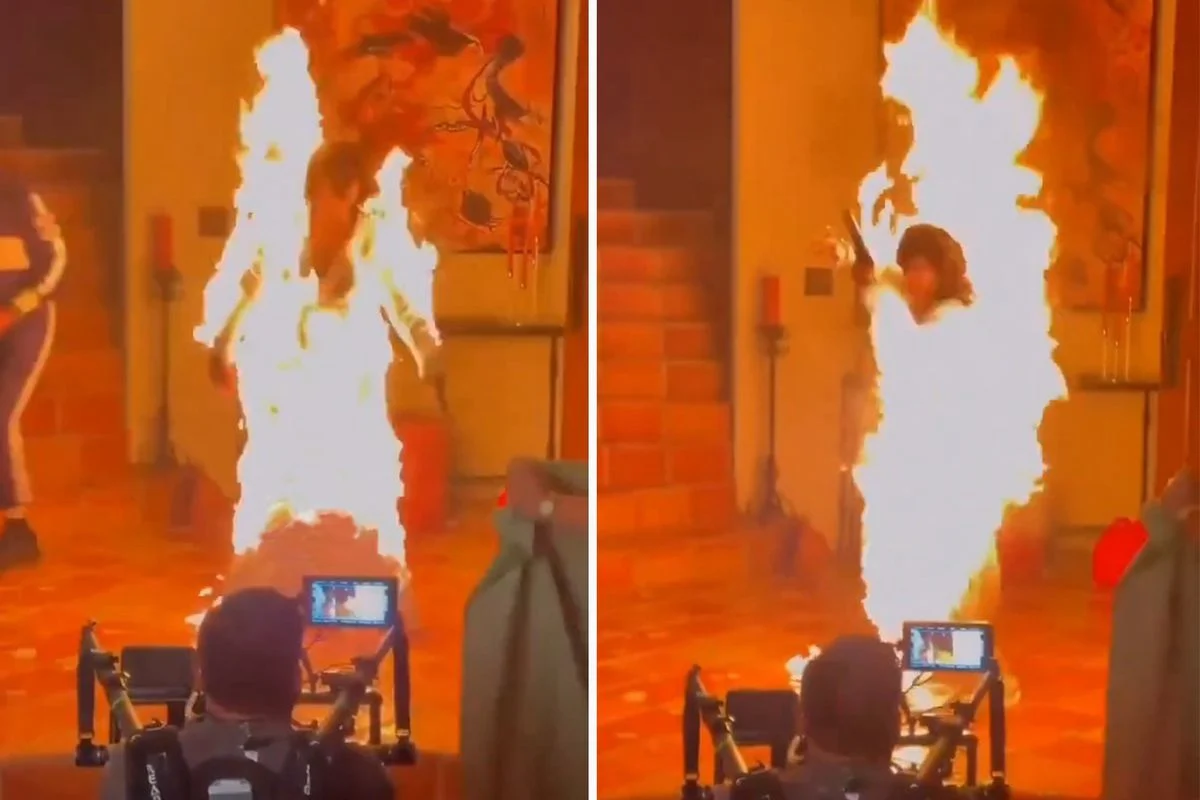 Katy Perry Klip Cekiminde Alevler Icinde Kaldi 19660863 5518 Amp