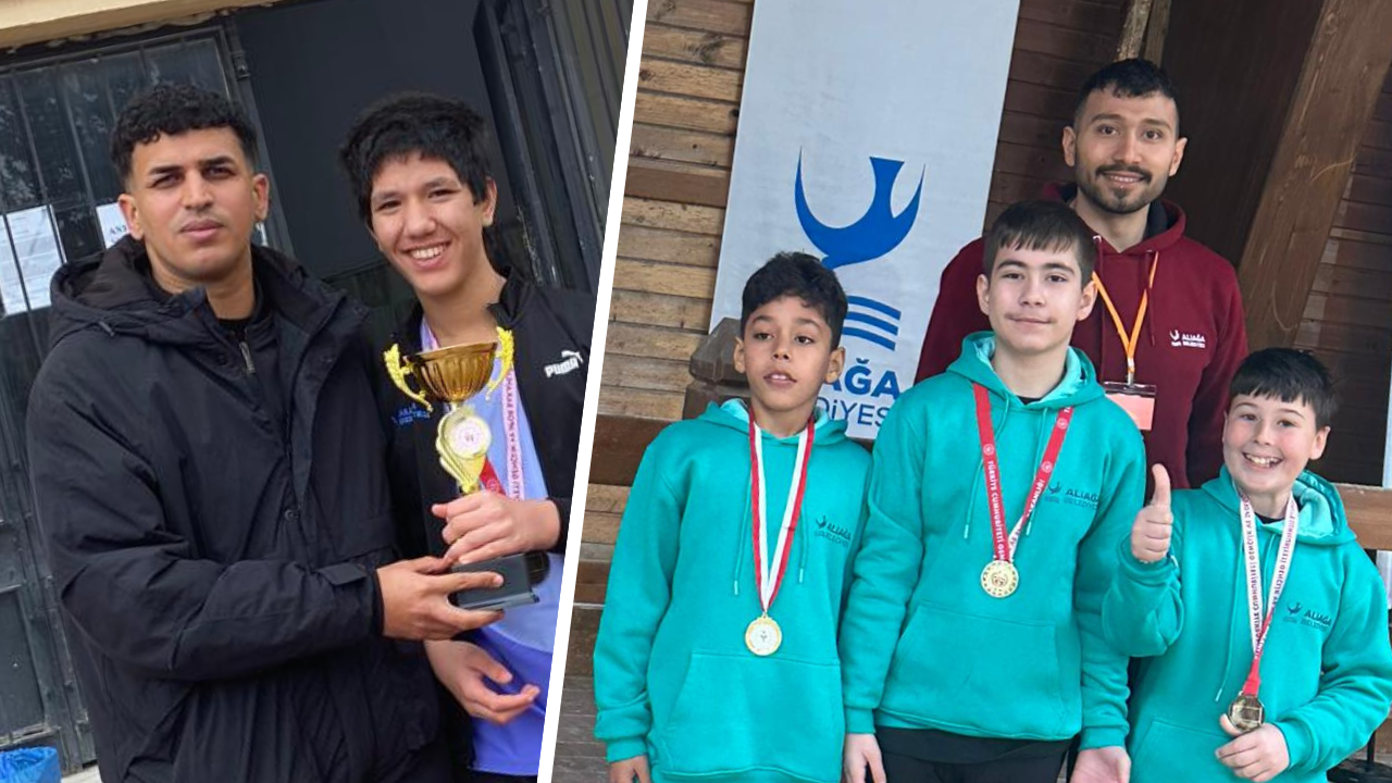 Aliağa’nın özel sporcularından çifte şampiyonluk