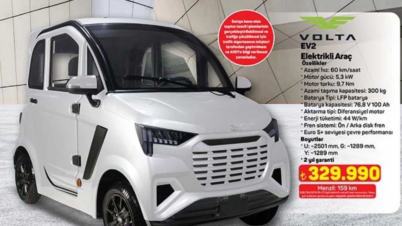 A 101 Elektrikli Araba Satış