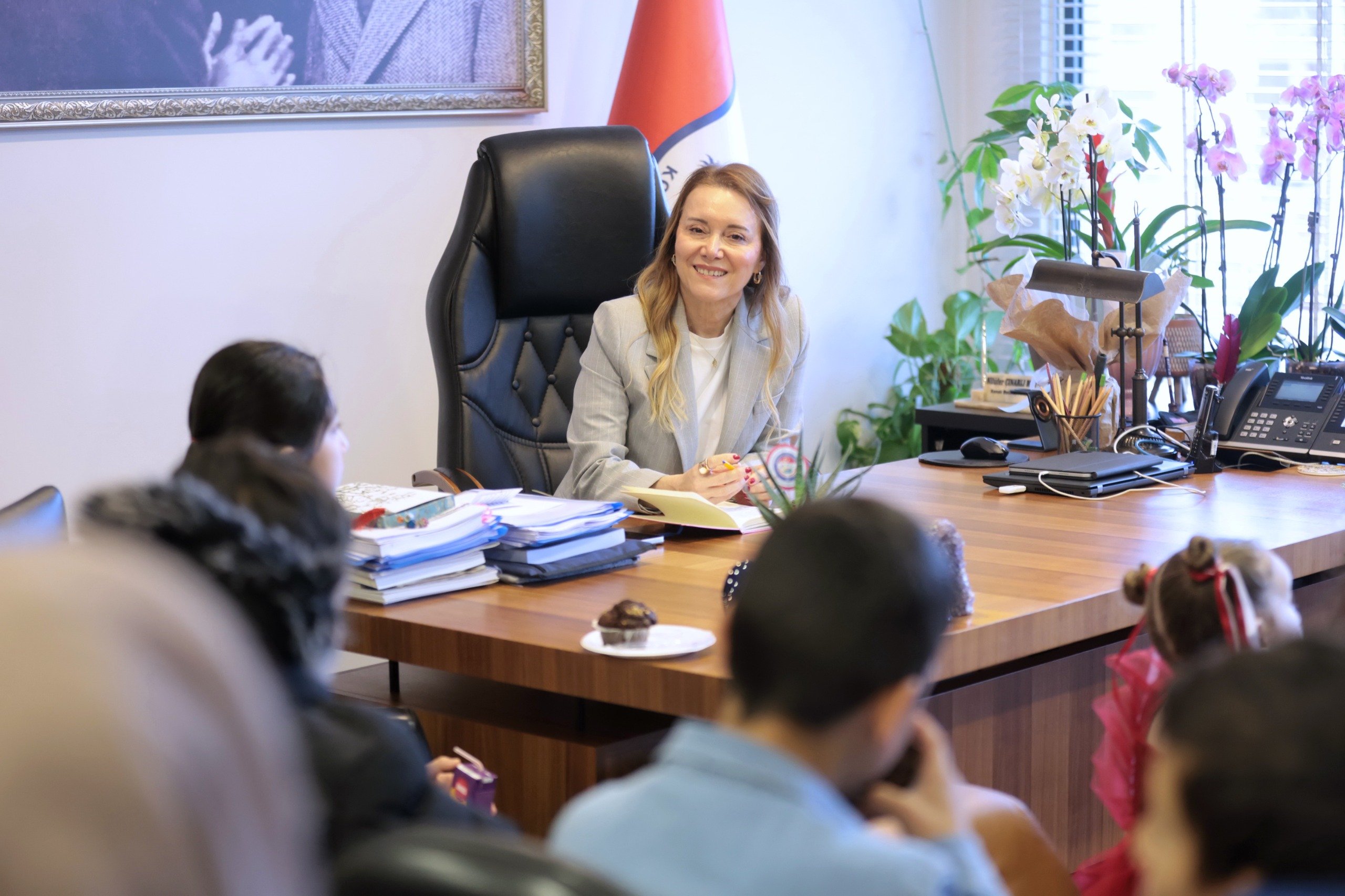 Başkan Mutlu Makamını Çocuklara Devretti (2)