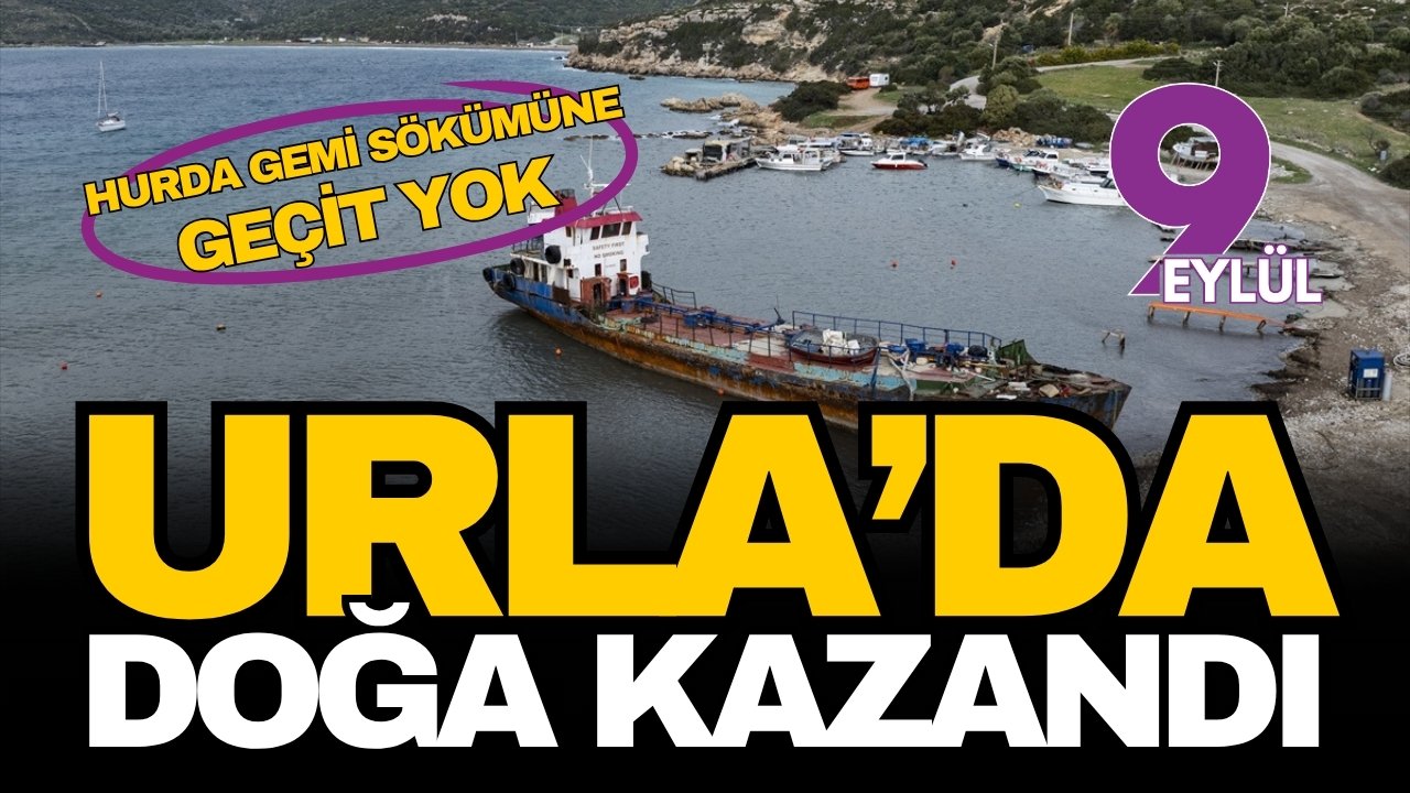 Urla’da doğa kazandı: Demircili Koyu’nu kirleten hurda gemiye geçit yok