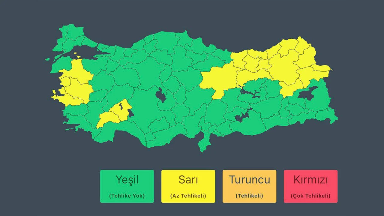 Icisleri Bakanligi Ndan 23 Nisan Icin Kuvvetli Yagis Ve Firtina Uyarisi