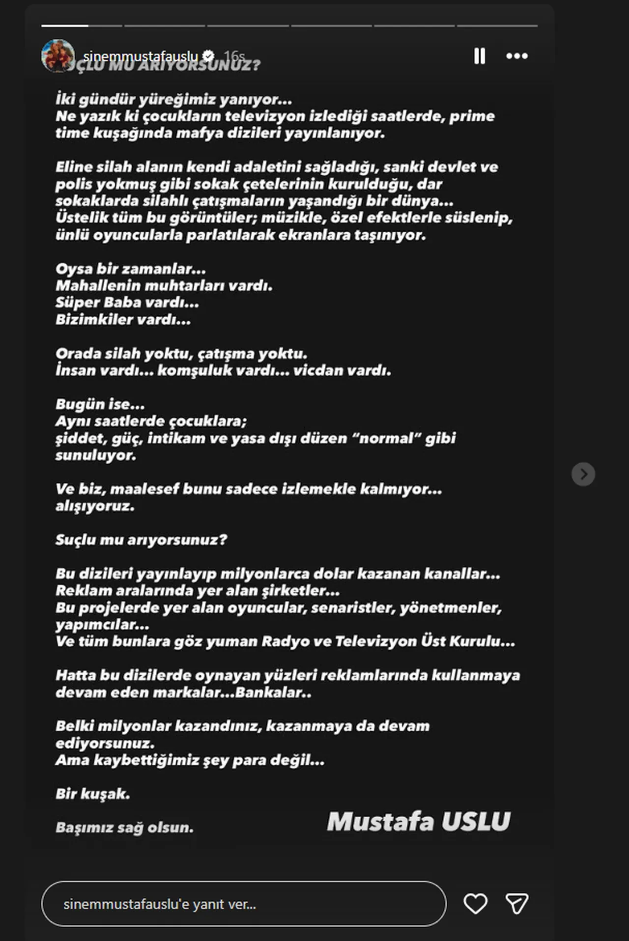 Yapimci Mustafa Uslu Okullara Yapilan Saldiri Sonrasi Siddet Icerikli Dizileri Suclad 3294842 202604161401 2