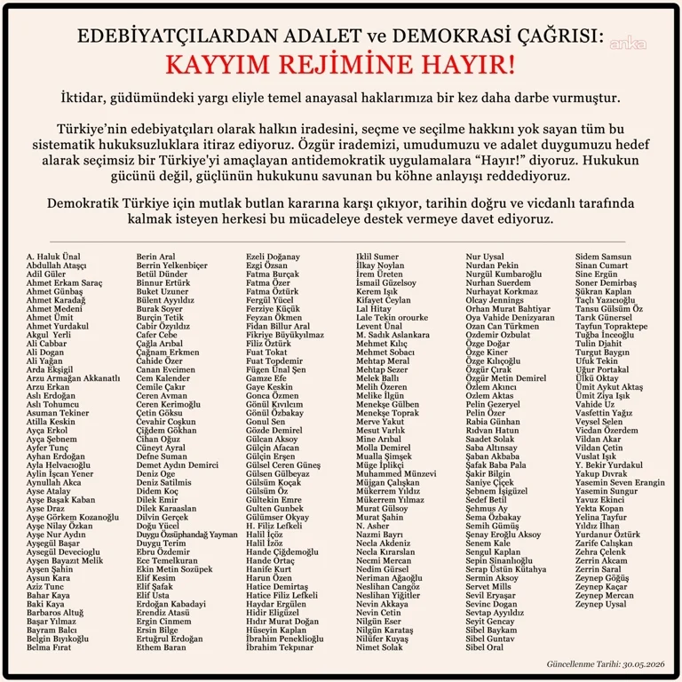 262 Edebiyatcidan Mutlak Butlan Kararina Tepki