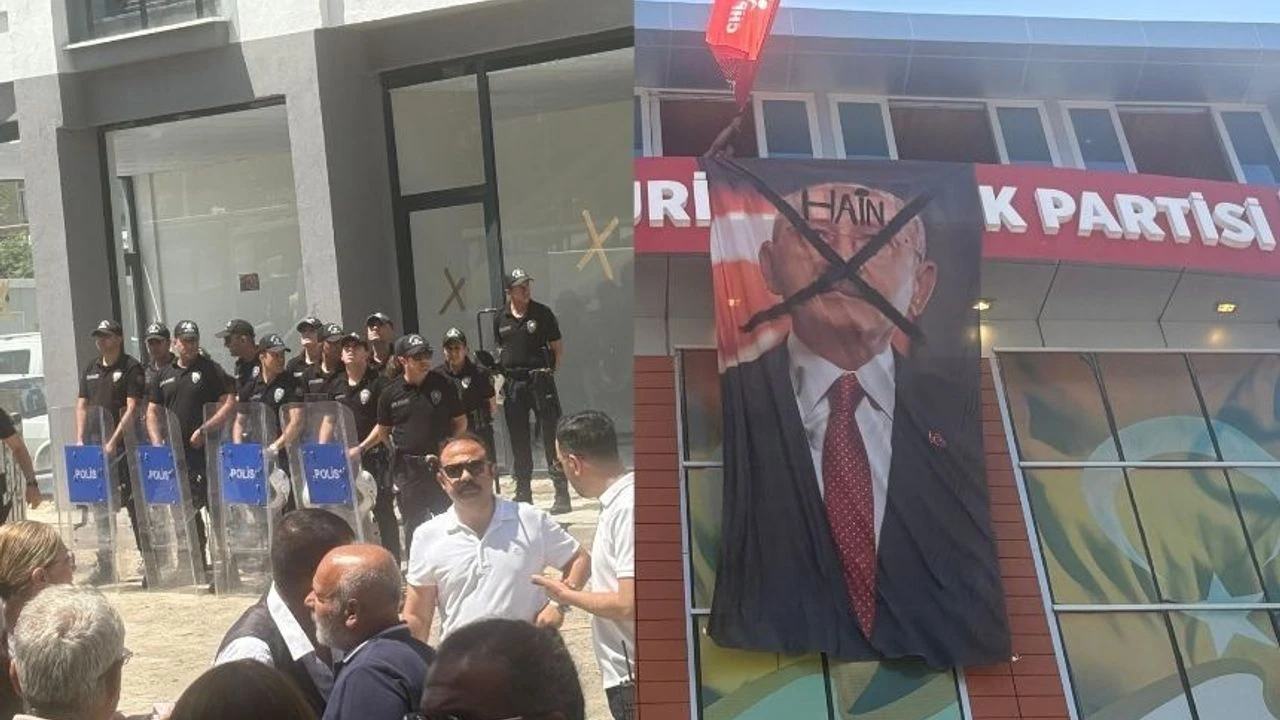 Malatya Chp Il Binasinda Neler Oluyor Cevik Kuvvet Barikat Kurdu O Ismin Posterine Hain Yazildi