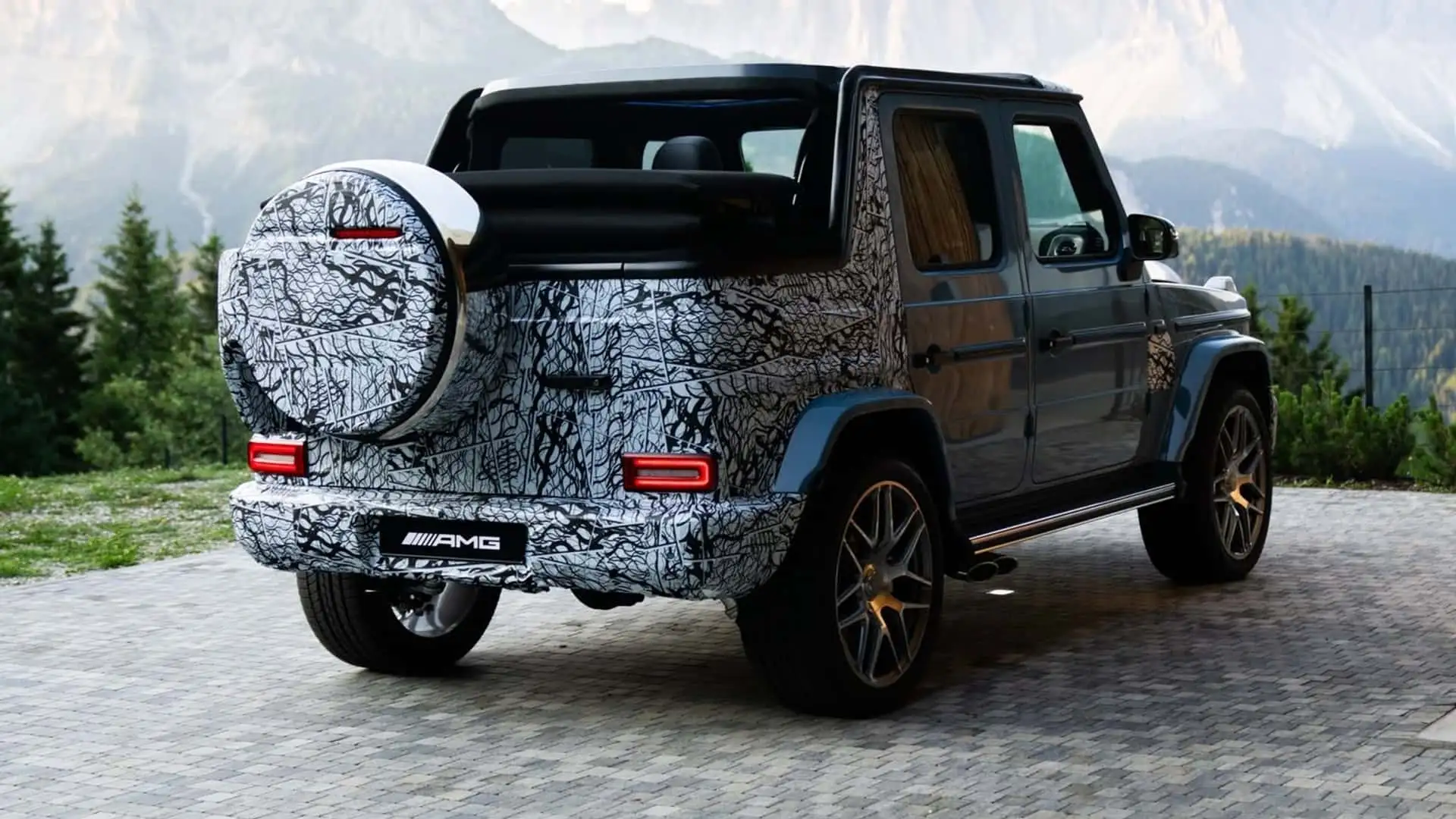 2027 Mercedes Amg G63 Cabriolet Partially Camouflaged Prototype