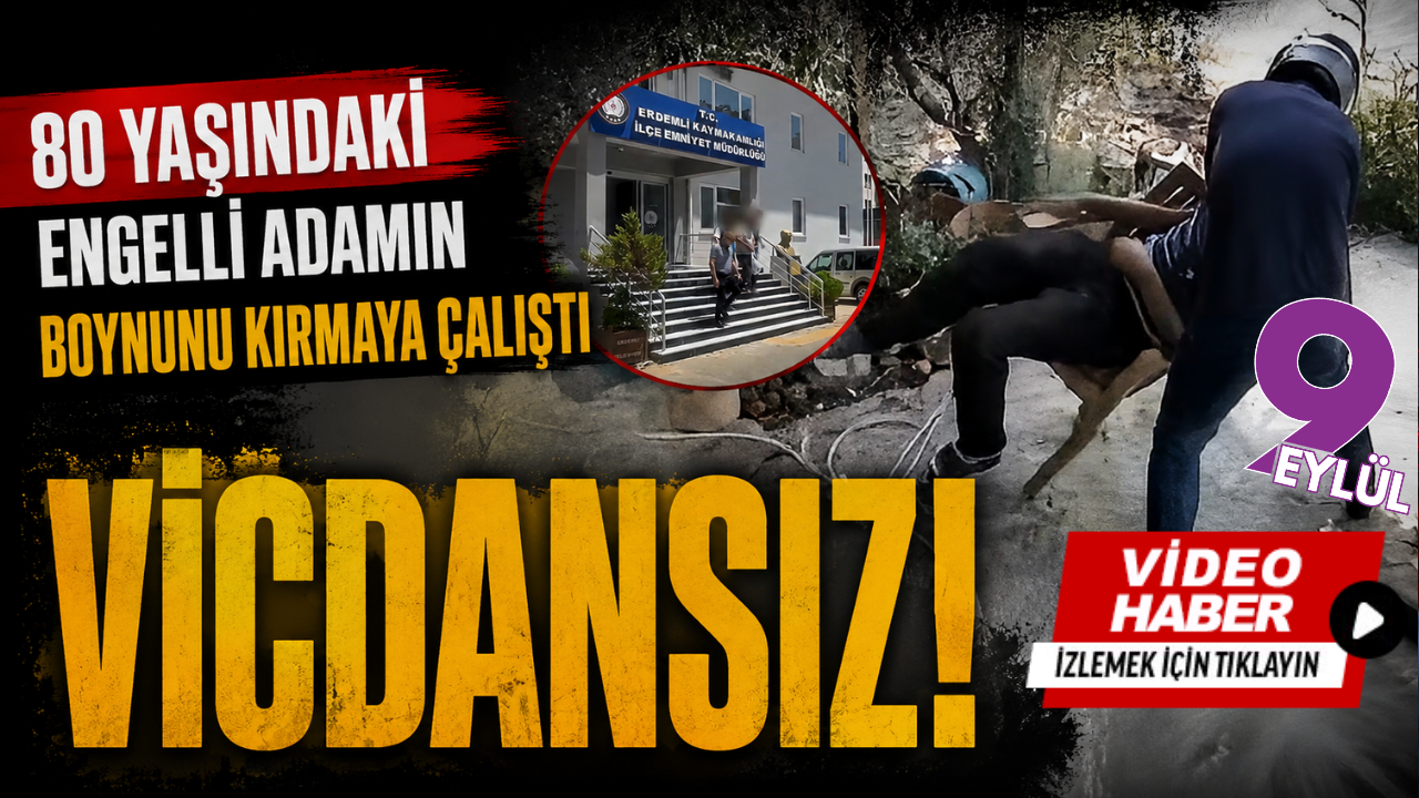 Engelli vatandaşa kasklı saldırı