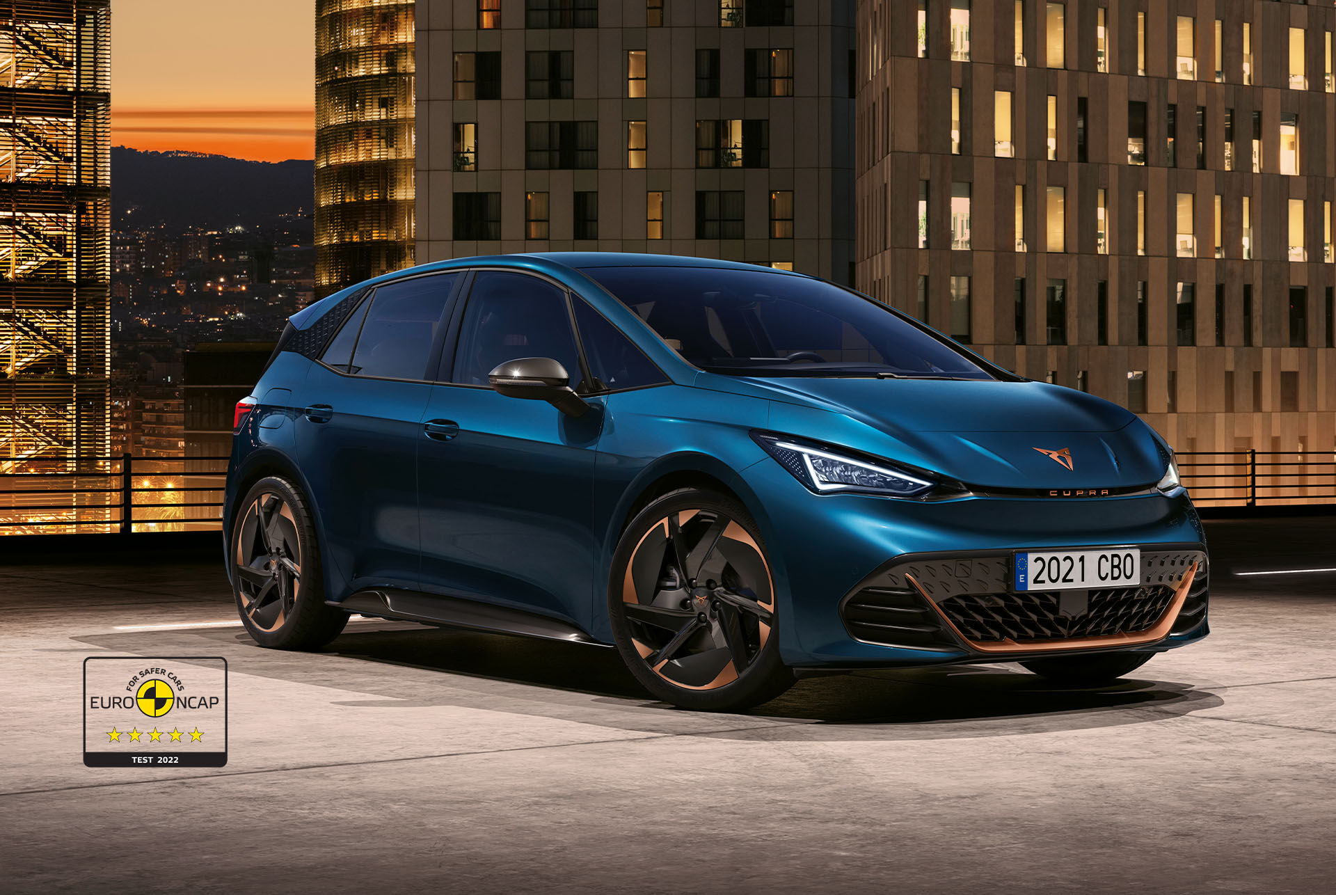 Cupra Born Aurora Blue Color Aero Blizzard Whe