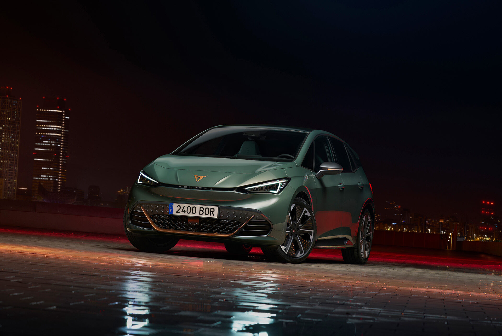 Cupra Born Vz Electric Hatchback Dark Forest Green