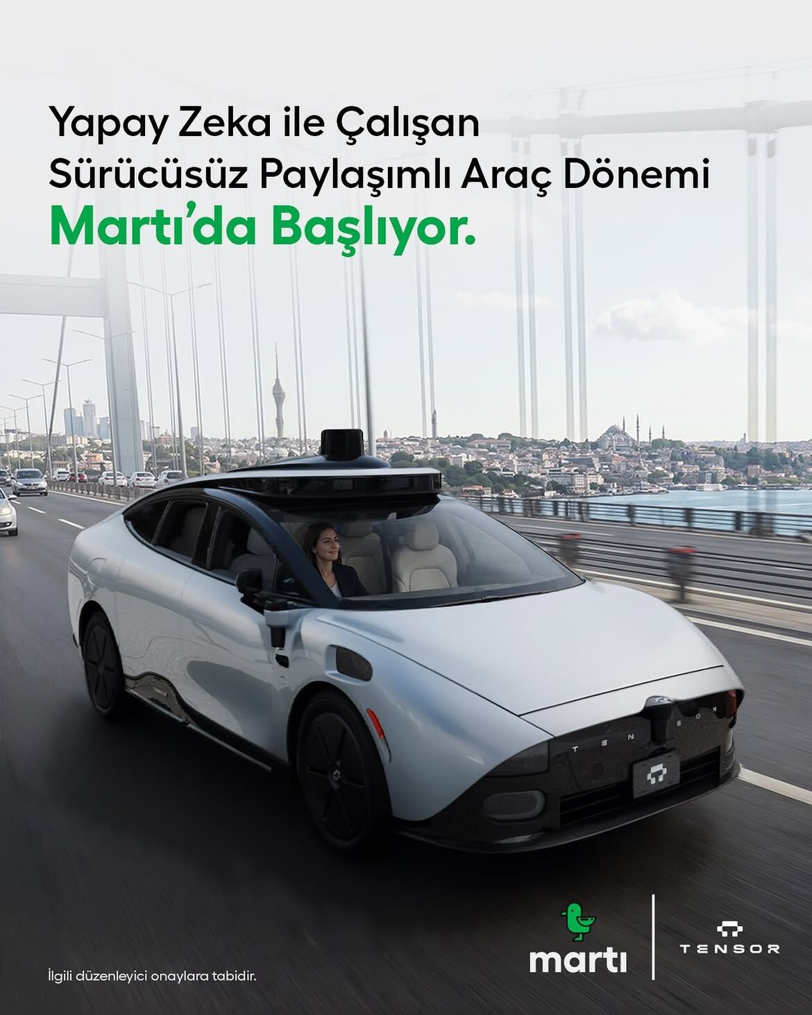 Yapay Zeka Ile Çalışan Sürücüsüz Paylaşımlı Araç Dönemi Martı’da Başlıyor