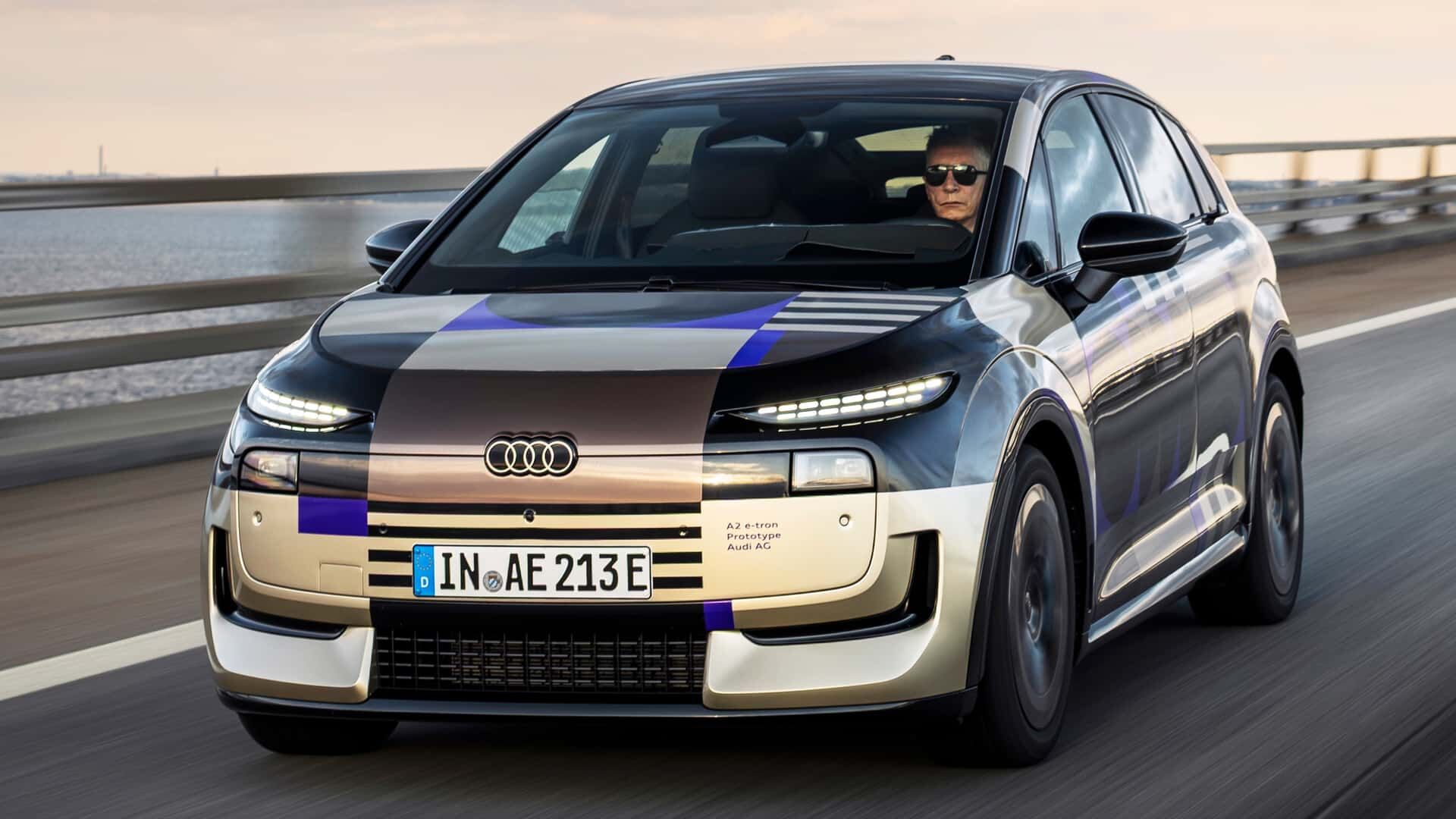 2027 Audi A2 E Tron Camouflaged Prototype (1)