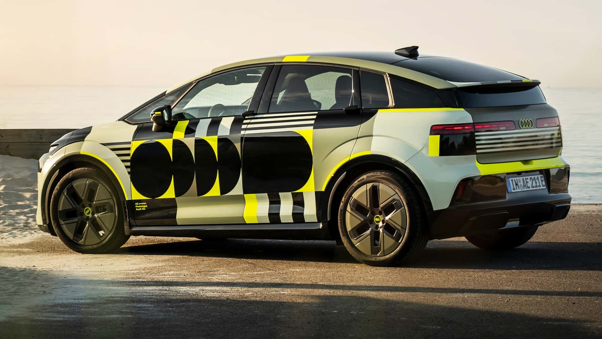 2027 Audi A2 E Tron Camouflaged Prototype (3)