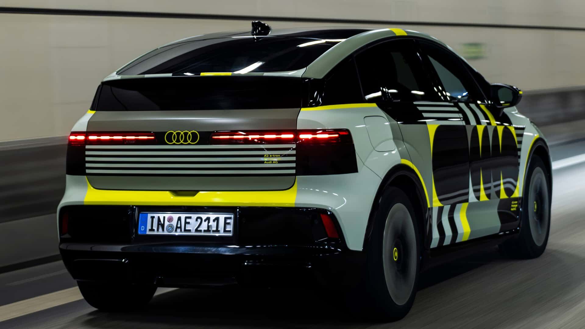 2027 Audi A2 E Tron Camouflaged Prototype (4)