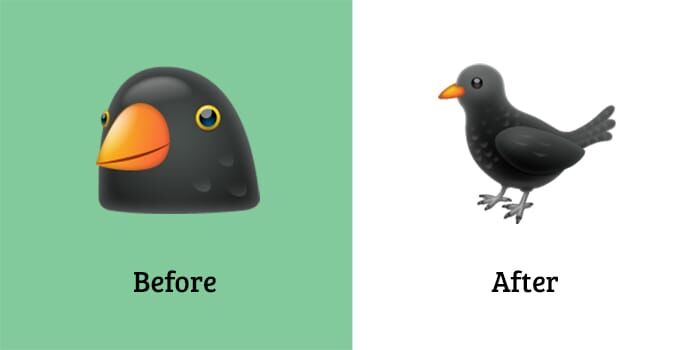 Emojipedia Changelog Comparison Whats App Black Bird 2026 1