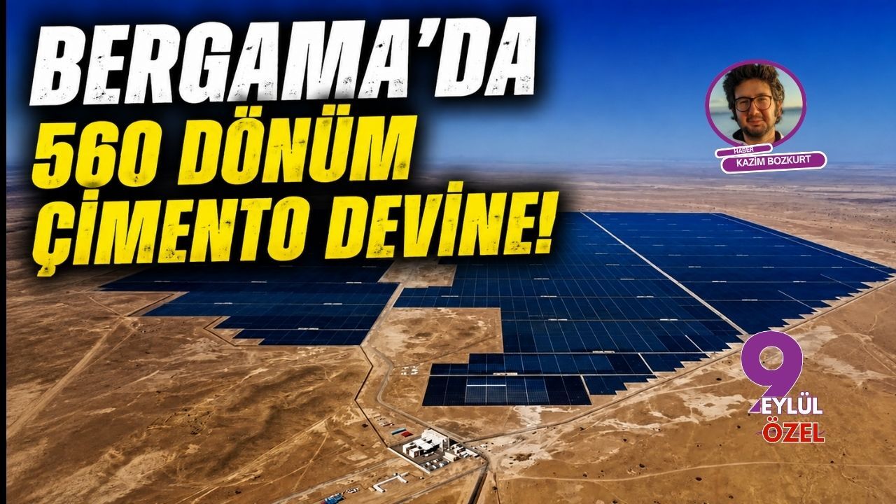 Bergama’da 560 dönüm çimento devine!