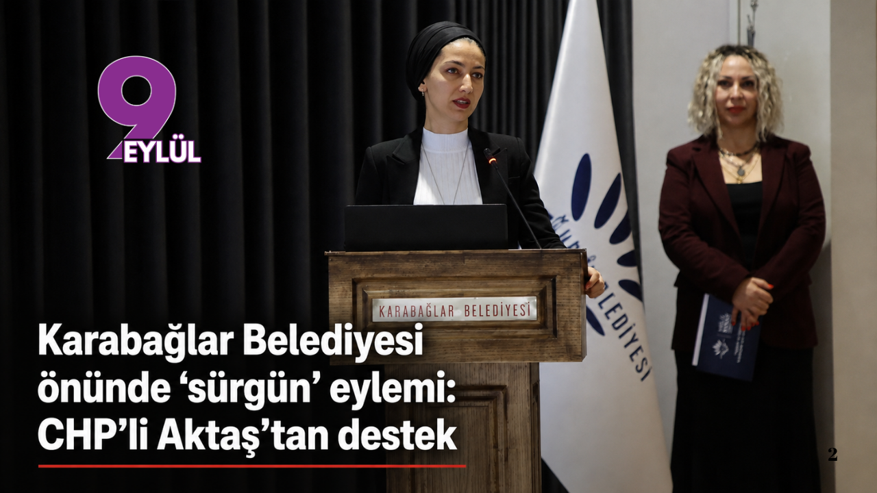 Karabağlar Belediyesi önünde ‘sürgün’ eylemi: CHP’li Aktaş’tan destek