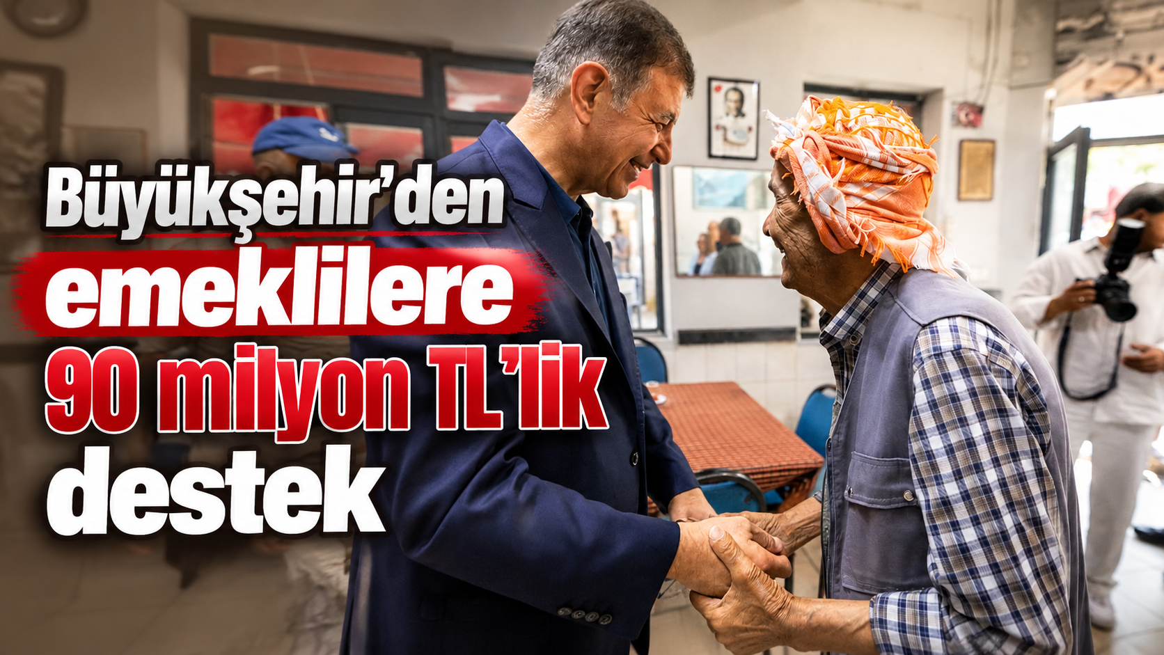 Büyükşehir’den emeklilere 90 milyon TL’lik destek