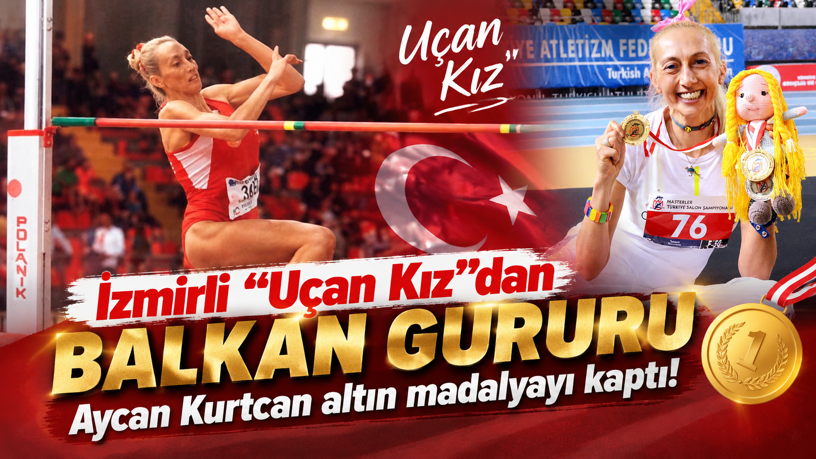 İzmirli "Uçan Kız"dan Balkan gururu: Aycan Kurtcan altın madalyayı kaptı!